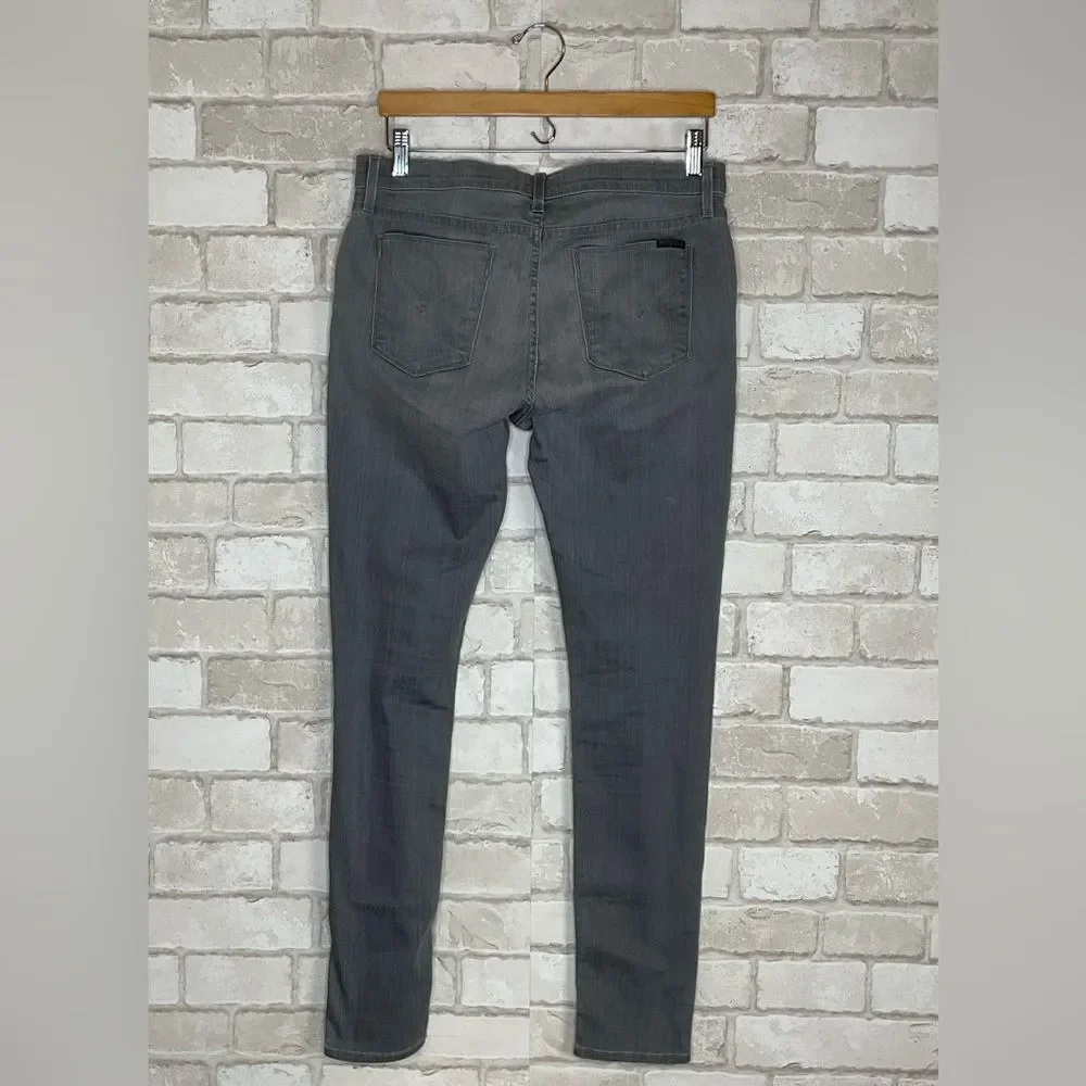 Hudson Spark Super Skinny Gray Jeans Size 30